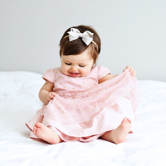 Mixed Holiday Bow Set of 6 in Soft & Super Stretchy Nylon Headband - Picture 7 of 7